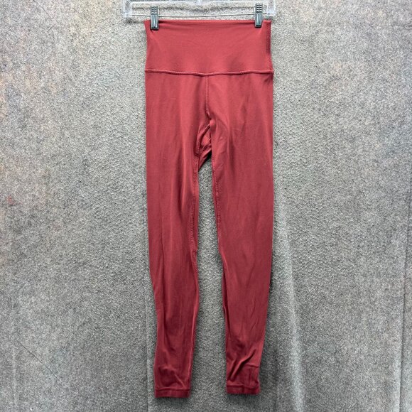 Lululemon Leggings Pants Women 4 Red Align High Rise Nulu Fabric Yoga Stretch - Picture 1 of 10
